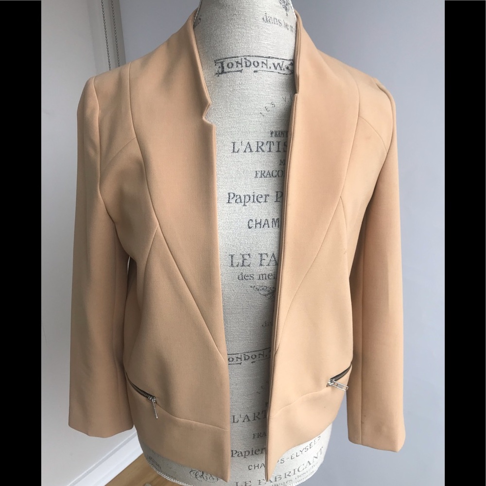Tan suit jacket